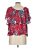 Japna Red Short Sleeve Blouse Size L - photo 2