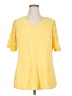D&Co. Yellow Short Sleeve Top Size 1X - photo 1