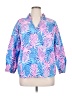 Lilly Pulitzer Tropical Blue 3/4 Sleeve Blouse Size XL - photo 1