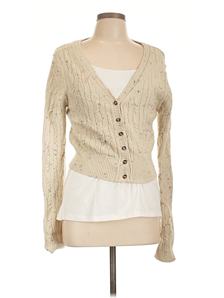 Pre-owned Pilcro Cardigan Sweater In Ivory