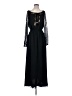 Target 100% Polyester Black Casual Dress Size 2 - photo 1
