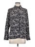 Topshop 100% Polyester Animal Print Black Long Sleeve Blouse Size 8 - photo 1