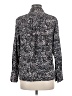 Topshop 100% Polyester Animal Print Black Long Sleeve Blouse Size 8 - photo 2