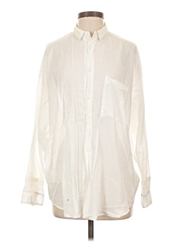 Pas De Calais Long Sleeve Button-Down Shirt (view 1)