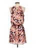 Allison Joy 100% Polyester Print Orange Casual Dress Size S - photo 2