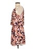 Allison Joy 100% Polyester Print Orange Casual Dress Size S - photo 5