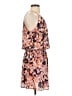 Allison Joy 100% Polyester Print Orange Casual Dress Size S - photo 4
