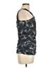 Classiques Entier Graphic Gray Teal Sleeveless Silk Top Size L - photo 4