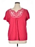 Kim Rogers 100% Cotton Pink Short Sleeve Top Size 1X - photo 1