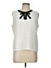 CeCe 100% Polyester White Ivory Sleeveless Blouse Size L - photo 1