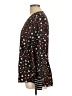 CAbi 100% Polyester Hearts Black Long Sleeve Blouse Size L - photo 5