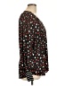 CAbi 100% Polyester Hearts Black Long Sleeve Blouse Size L - photo 4