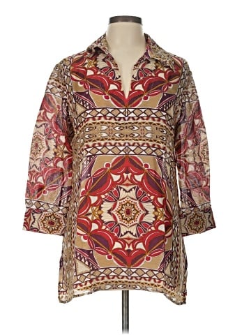 Talbots 3/4 Sleeve Silk Top (view 1)