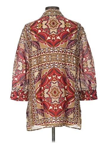 Talbots 3/4 Sleeve Silk Top (view 2)