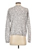 Ann Taylor 100% Cotton Animal Print Gray Pullover Sweater Size S - photo 2