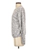 Ann Taylor 100% Cotton Animal Print Gray Pullover Sweater Size S - photo 5
