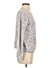 Ann Taylor 100% Cotton Animal Print Gray Pullover Sweater Size S - photo 4