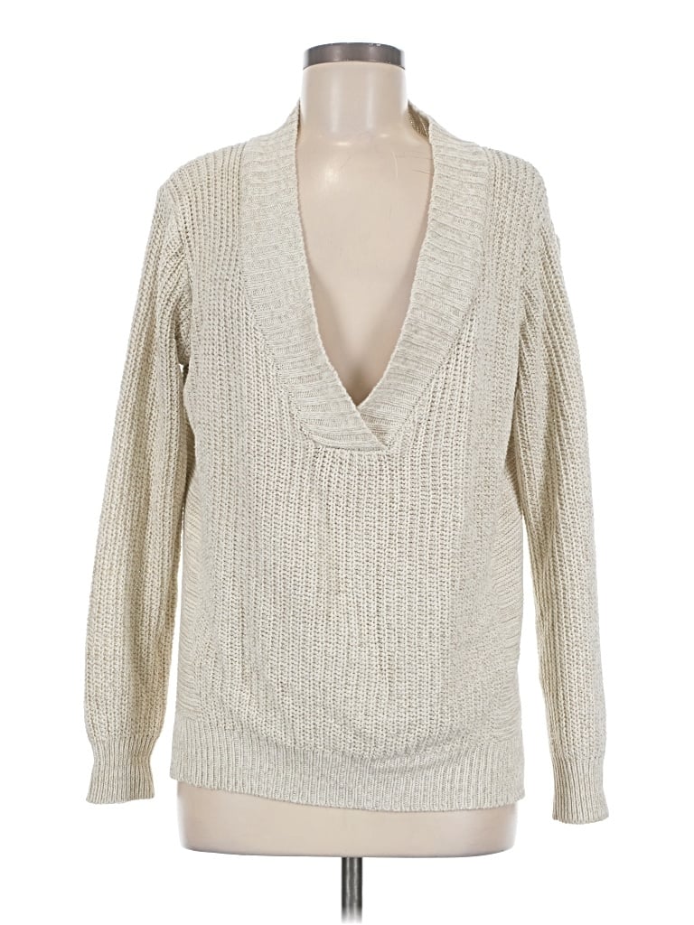 Pre-owned Silence And Noise Pullover Sweater In Ivory