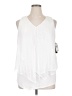 AB Studio White Sleeveless Blouse Size XL - photo 1
