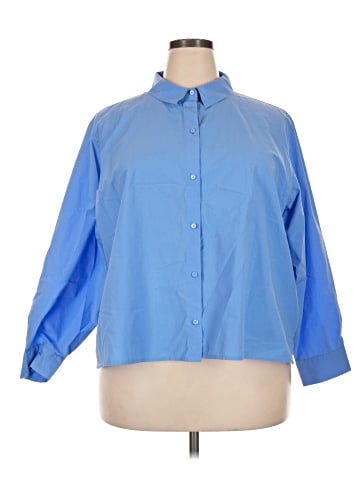 Eileen Fisher 3/4 Sleeve Button-Down Shirt (view 1)