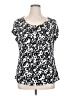 Worthington Black Short Sleeve Top Size 1X - photo 1