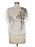 Catch My i Ivory Short Sleeve Blouse Size M - photo 2