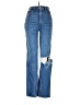 Abercrombie & Fitch 100% Polyester Hearts Blue Jeans Size 26 waist - photo 1