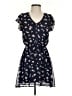 Maison Jules 100% Polyester Hearts Blue Casual Dress Size XS - photo 1