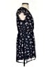 Maison Jules 100% Polyester Hearts Blue Casual Dress Size XS - photo 4