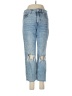 Express Hearts Blue Jeans Size 6 - photo 1