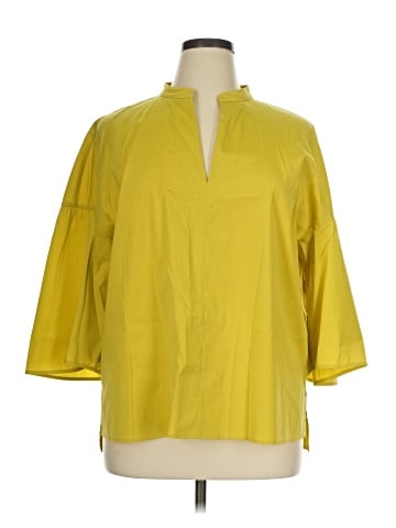 Lafayette 148 New York 3/4 Sleeve Blouse (view 1)