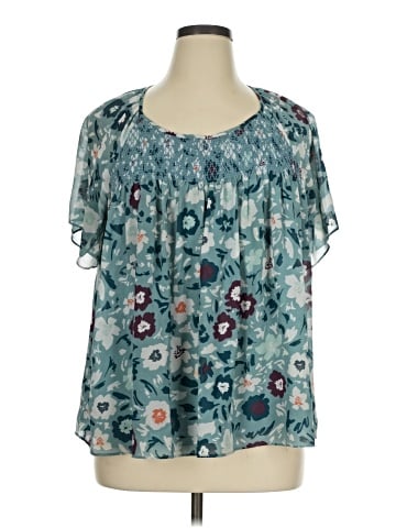Ann Taylor LOFT Short Sleeve Blouse (view 1)