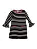 Mignone 100% Polyester Stripes Black Dress Size 10-12 - photo 1