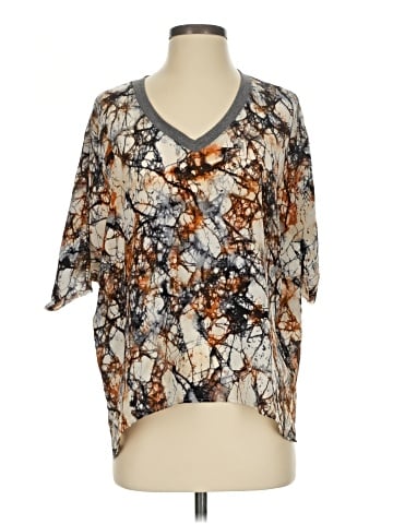 Fifteen Twenty Short Sleeve Silk Top (view 1)