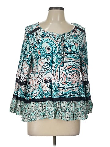 Crown & Ivy 3/4 Sleeve Blouse (view 1)