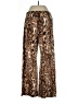 Robert Louis Animal Print Brown Casual Pants Size L - photo 2