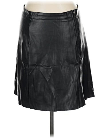 Saks Fifth Avenue Faux Leather Skirt (view 2)