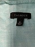 Talbots 100% Linen Teal Short Sleeve Blouse Size M - photo 7