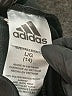 Adidas 100% Polyester Black Track Pants Size 14 - photo 3