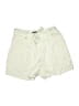 FRNCH 100% Viscose Solid Green Shorts Size L - photo 1