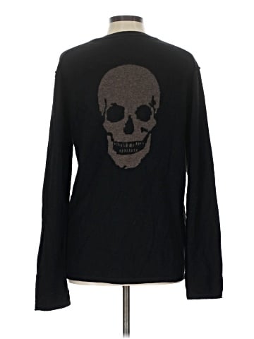 Skull Cashmere Long Sleeve T-Shirt (view 2)
