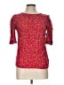 oasis 100% Viscose Red 3/4 Sleeve Blouse Size 10 - photo 1