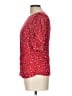 oasis 100% Viscose Red 3/4 Sleeve Blouse Size 10 - photo 5