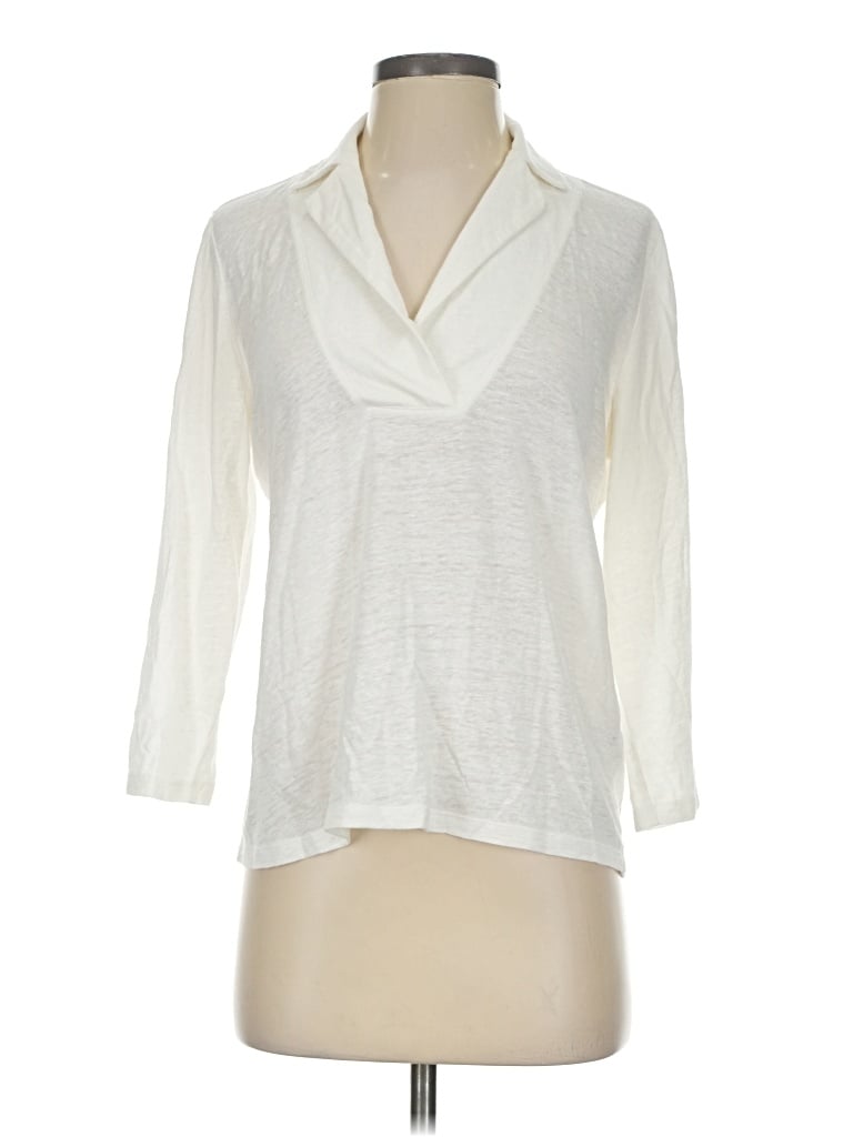 Pre-owned J. Mclaughlin Cardigan Sweater In Ivory