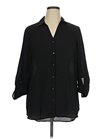 Massini 3/4 Sleeve Button-Down Shirt (view 1)