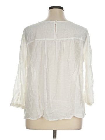 Ann Taylor LOFT 3/4 Sleeve Blouse (view 2)