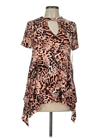 JLo by Jennifer Lopez Short Sleeve Blouse (view 1)