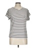 Green Envelope Stripes Silver Short Sleeve T-Shirt Size L - photo 1