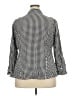 J.Jill 100% Rayon Checkered-gingham Black 3/4 Sleeve Button-Down Shirt Size 2X - photo 2