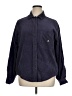Converse Solid Blue Long Sleeve Button-Down Shirt Size XL - photo 1